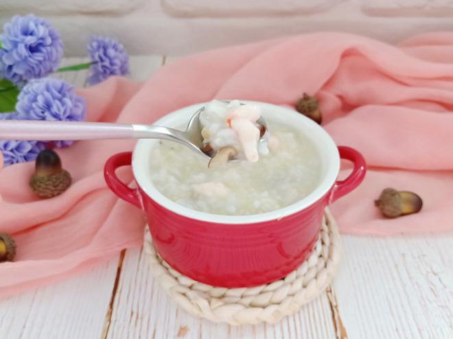 香菇虾滑小米粥