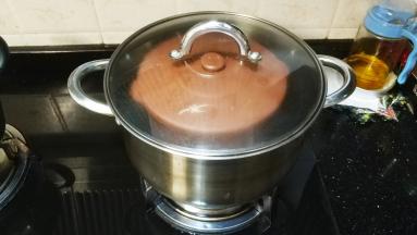 隔水炖，大火烧开后转中小火30分钟