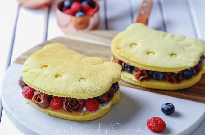 kitty印花小蛋糕