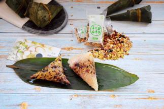 三角粽跟四角用，三角粽用的十二谷米，未家任何材料，特别香