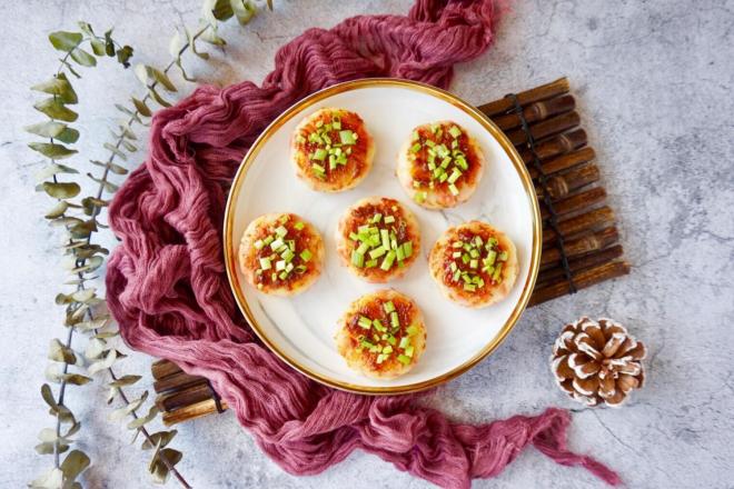 沙茶火腿香葱土豆饼