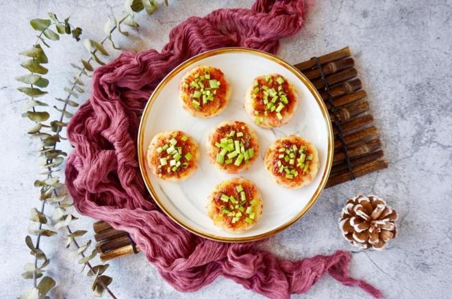 沙茶火腿香葱土豆饼