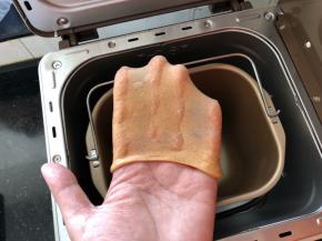 5、第二个揉面程序结束，面团达到扩展阶段。