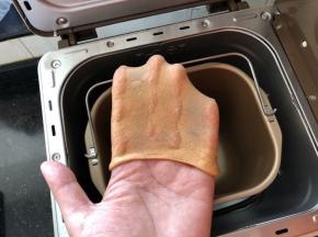 5、第二个揉面程序结束，面团达到扩展阶段。