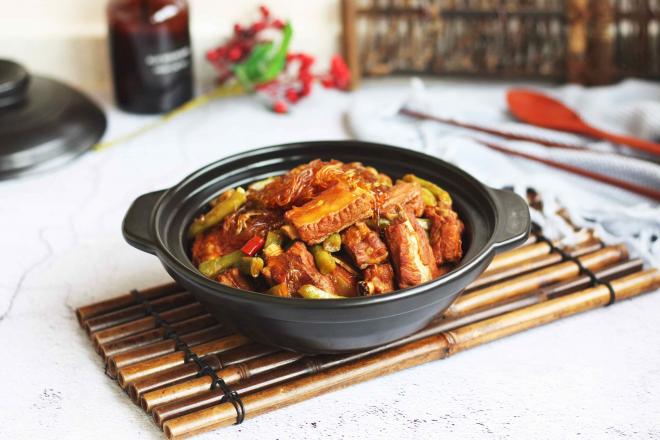 排骨烧豆角粉丝