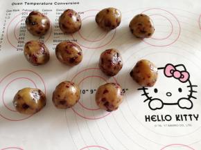 分成11个相同的圆剂子。