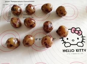 分成11个相同的圆剂子。