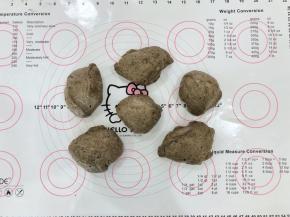 8、分成6等份松弛10分钟。