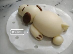 前爪用可可线条装饰一下。
