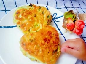 菠菜面饼就做好了 特别香