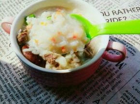 香菇牛肉粥就完成了