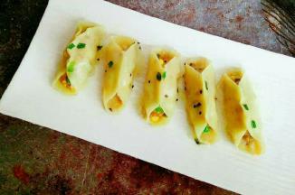 香喷喷的锅贴就完成了