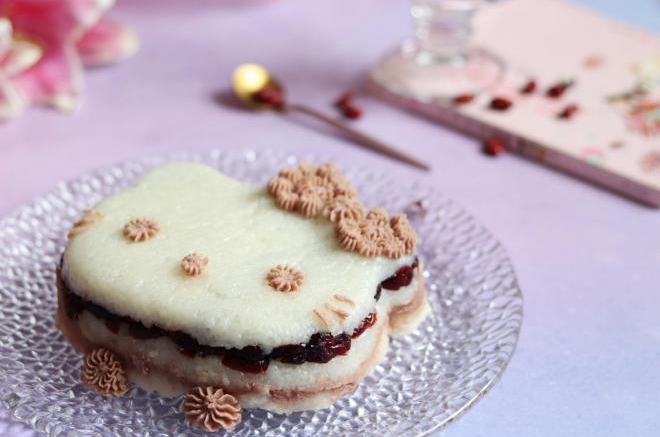 豆沙蔓越莓糯米糕 酸甜软糯“好米道”