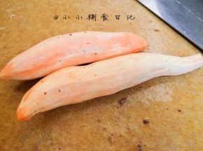 将番薯洗净去皮