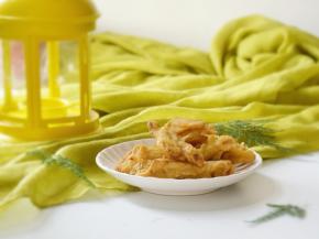 脆嫩肉肉的炸平菇就来了。