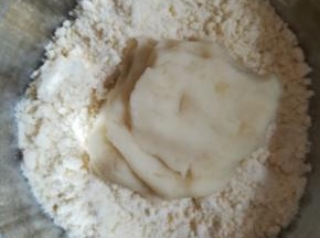 与土豆泥混合