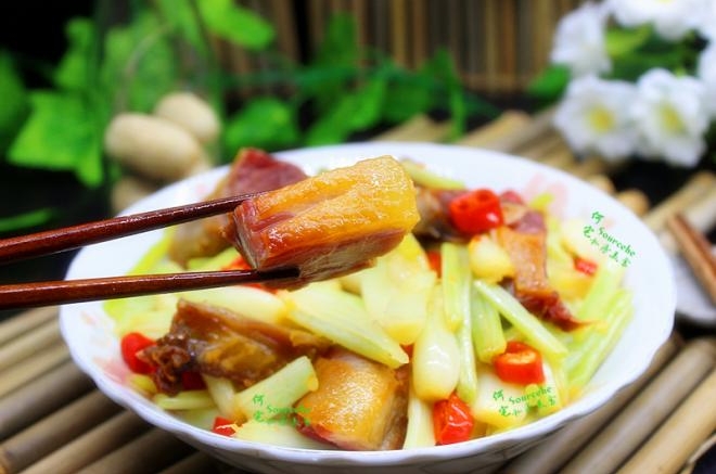 荞头炒腊鸭
