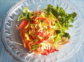 放入切好的配菜