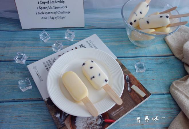 芒果➕蜜豆冰淇淋