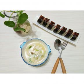 搭配一个汤就是早饭