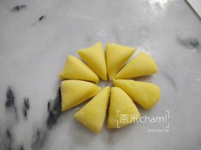 切成米字形，分块。