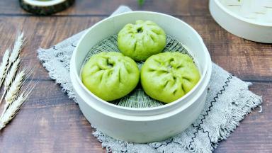 说是绿的包子！(^_^)