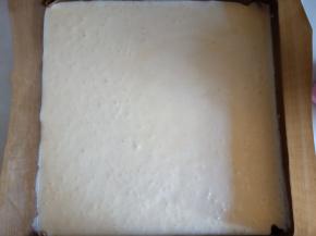 倒入垫有油纸的烤盘，震出大气泡。入预热好好的烤箱170度烤22分钟。