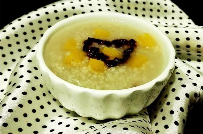绿小米南瓜粥