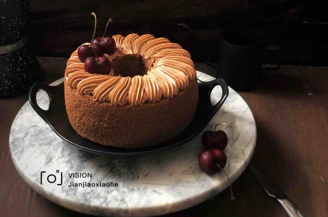 可可奶油夹心蛋糕