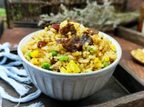 近看，大颗粒牛肉！