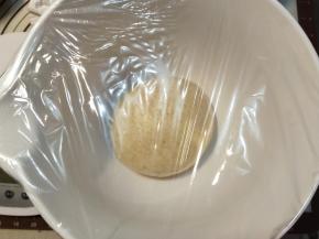 盖上保鲜膜，准备一次发酵。