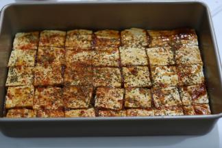 撒上花椒面、孜然、辣椒面