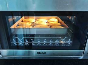 19、放入烤箱，上下火150度烤10分钟后取出。