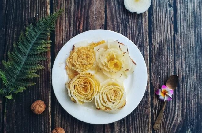 蒜盐烤娃娃菜