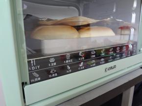 放入预热好的东菱DL-K30A烤箱中，上火170下火180烘烤20分钟就可以了，中途上色可以加盖锡纸