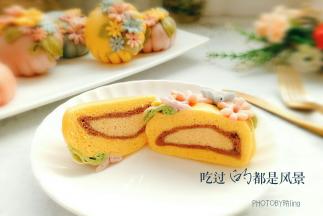 拍完照片才发现我应该切个别的颜色，这样就能更加突出里面的“蛋黄”来了