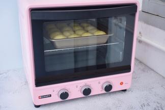 放入预热好的烤箱，上下火160度，中层15分钟