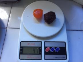 蛋黄和豆沙一共40克