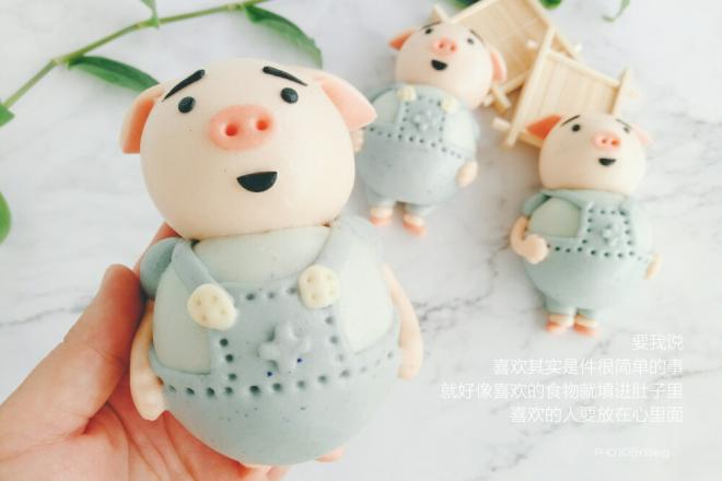 网红小P猪(海草猪)馒头