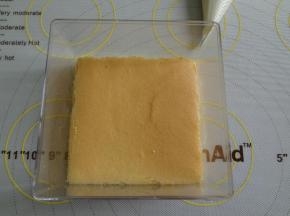 先放一块蛋糕打底