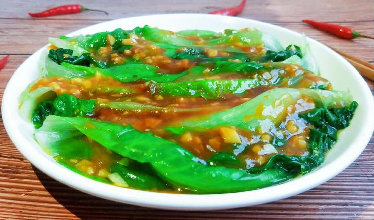 减脂快手菜美食~蚝油生菜