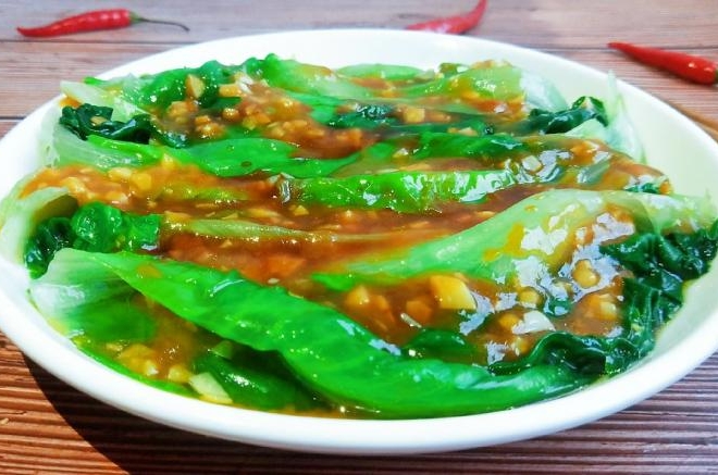 减脂快手菜美食~蚝油生菜