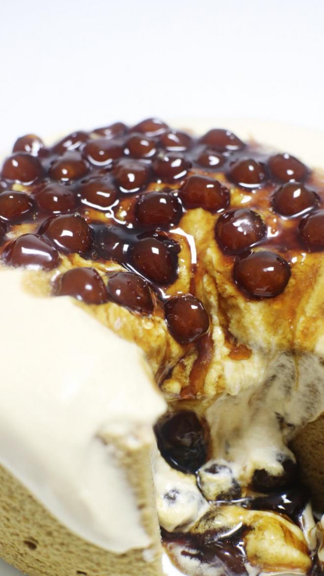 黑糖珍珠奶茶爆浆蛋糕