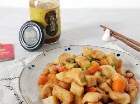杏鲍菇炒鸡胸肉
