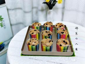 美味的蔓越莓可可杯子蛋糕出炉了！