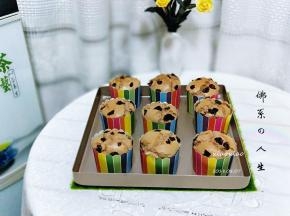 美味的蔓越莓可可杯子蛋糕出炉了！