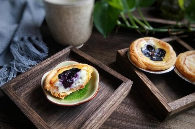 爆浆蓝莓蛋挞