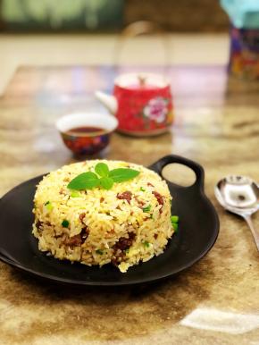 美味的松茸牛肉炒饭出炉啦！