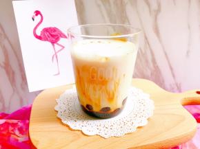 一杯超好喝的黑糖珍珠鲜奶就完成啦