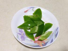 青椒切块